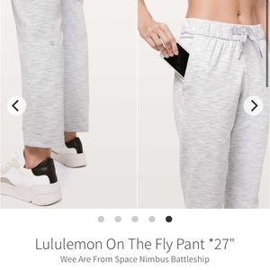lululemon on the fly pant sz 4